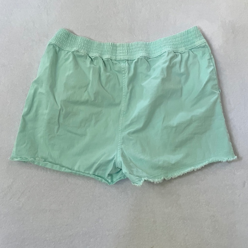 Vineyard Vines Shorts Mint Green Elastic Waist Raw Hem M